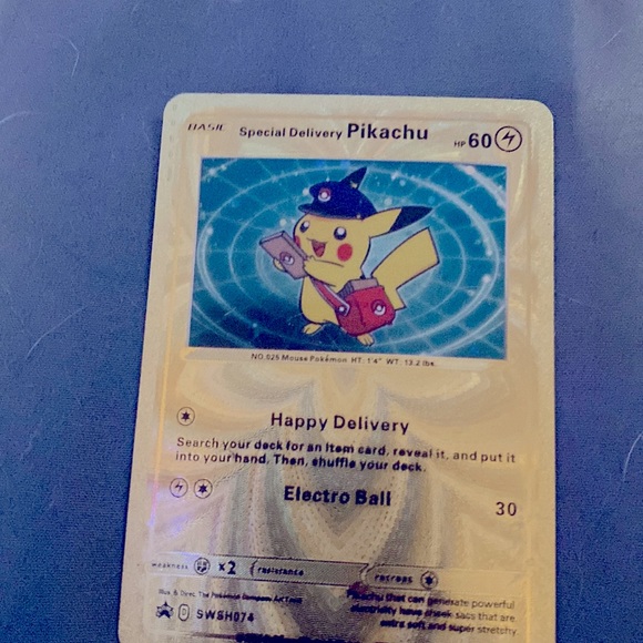 special delivery pikachu pokemon card Special Delivery Pikachu - SWSH074 main image 1